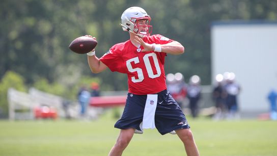 Bedard: Mac Jones wins the Patriots press conference ... for a Party of One taken at Gillette Stadium (Patriots)